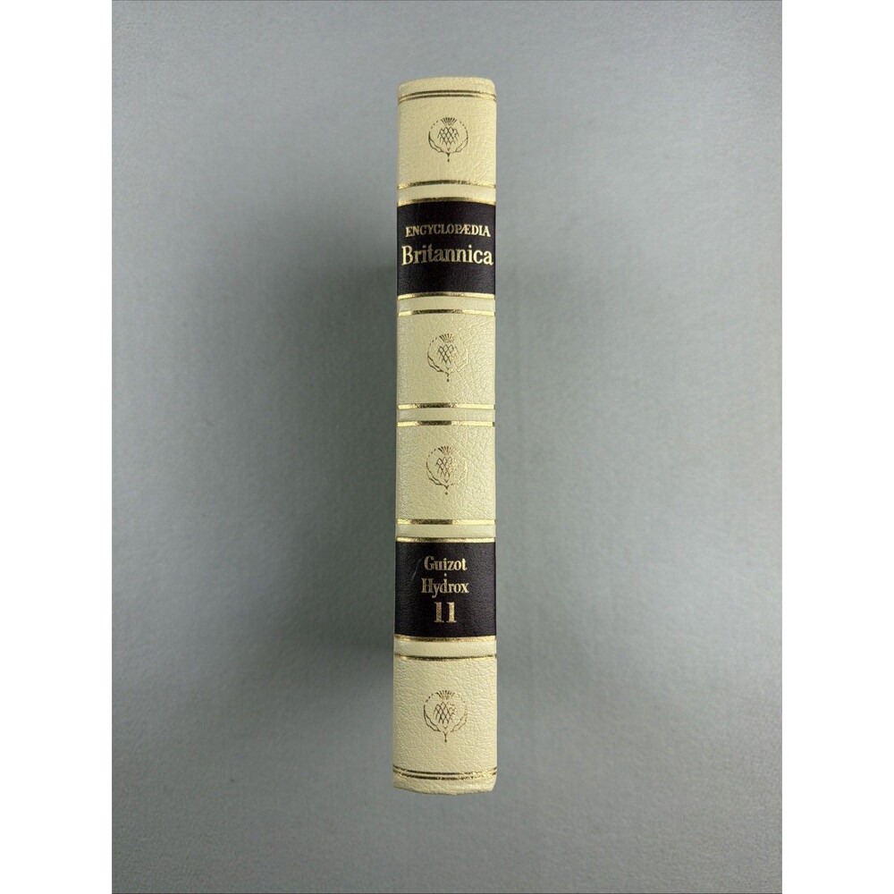Vintage Encyclopedia Britannica Replacement Volume 11 Gold Guizot Hydrox